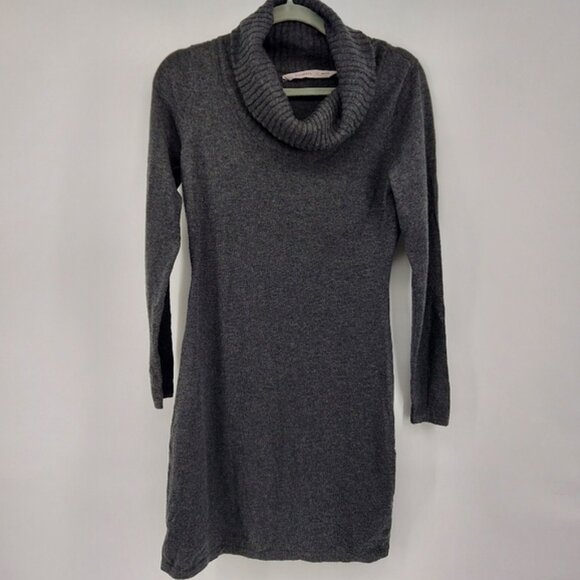 Athleta Merino Wool COWL NECK SWEATER DRESS Charcoal - Picture 3 of 8